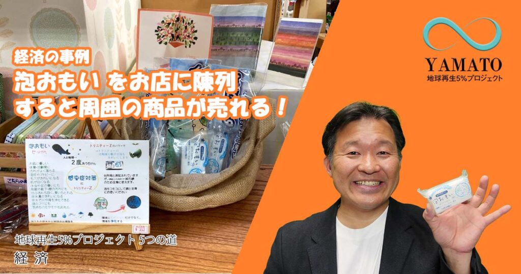 経済の事例.泡おもいをお店に陳列すると、周囲の商品が売れる！？